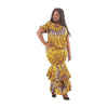 Yellow Sun 2-Piece Elastic Skirt Set - Alagema Fabrics & Accessories