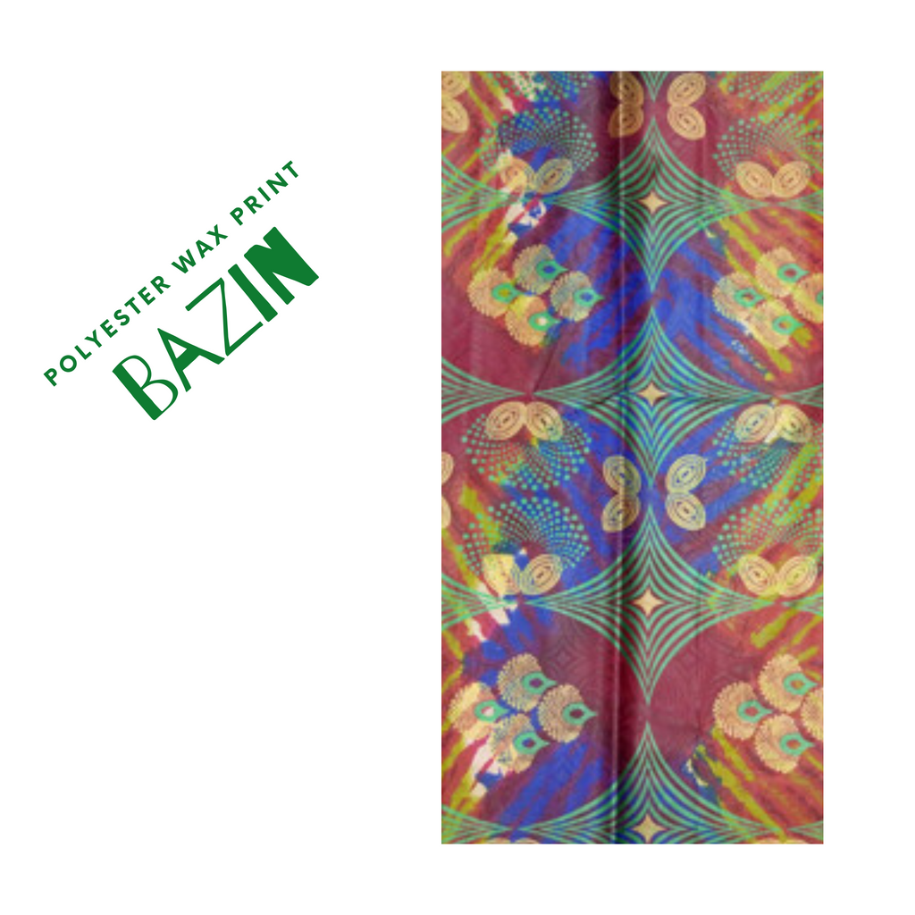 High Quality Polyester Bazin Wax Fabric #7 - Alagema Fabrics & Accessories