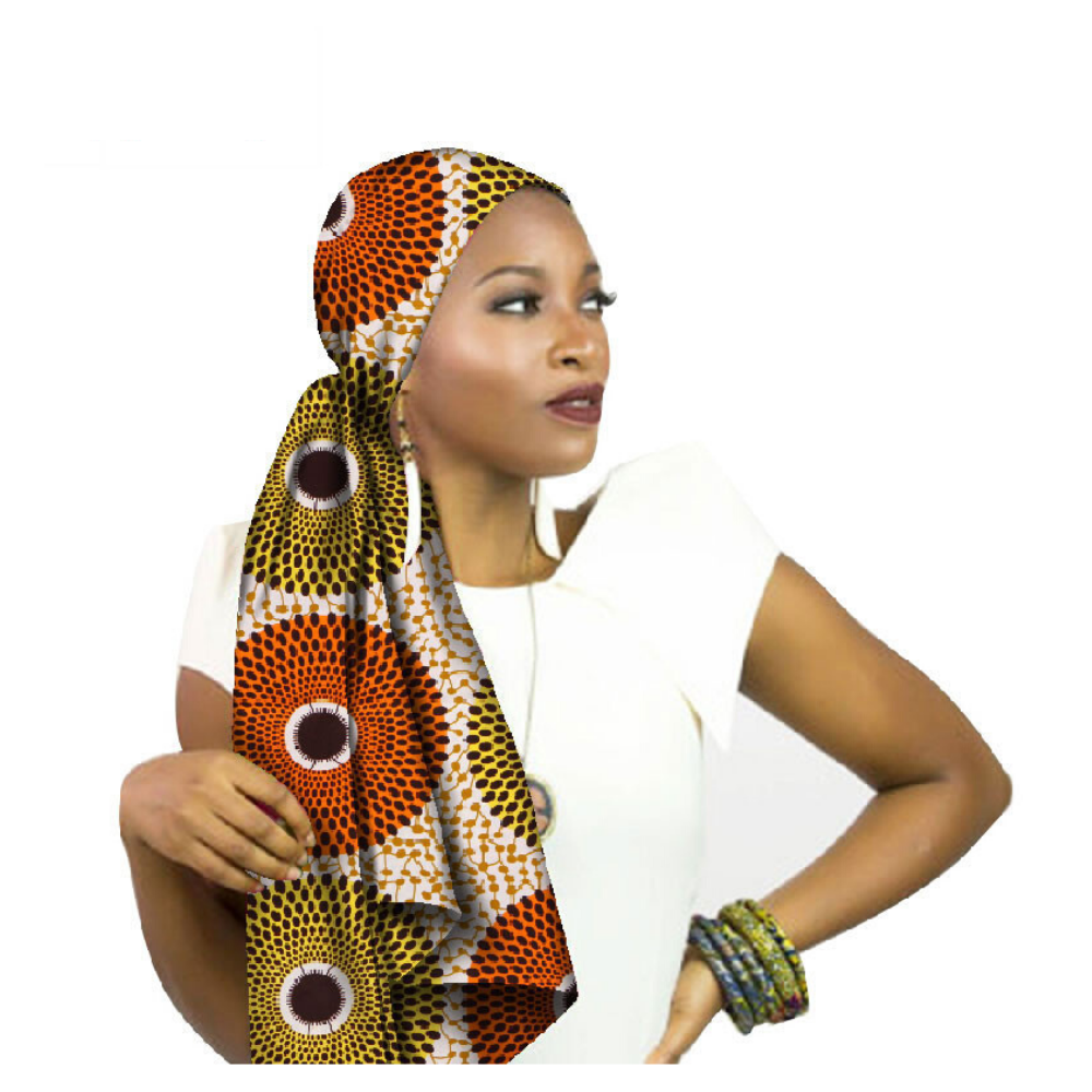 High-Quality African Print fabric Gele #11 - Alagema Fabrics & Accessories
