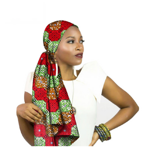 High-Quality African Print fabric Gele #22 - Alagema Fabrics & Accessories