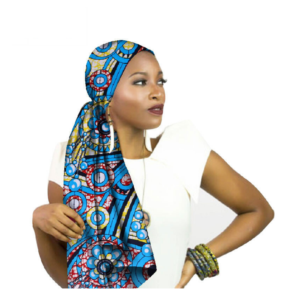 High-Quality African Print fabric Gele #18 - Alagema Fabrics & Accessories