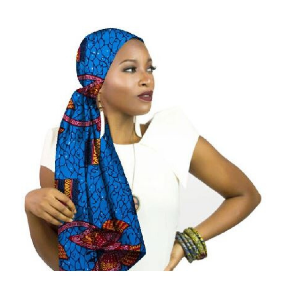High-Quality African Print fabric Gele #24 - Alagema Fabrics & Accessories