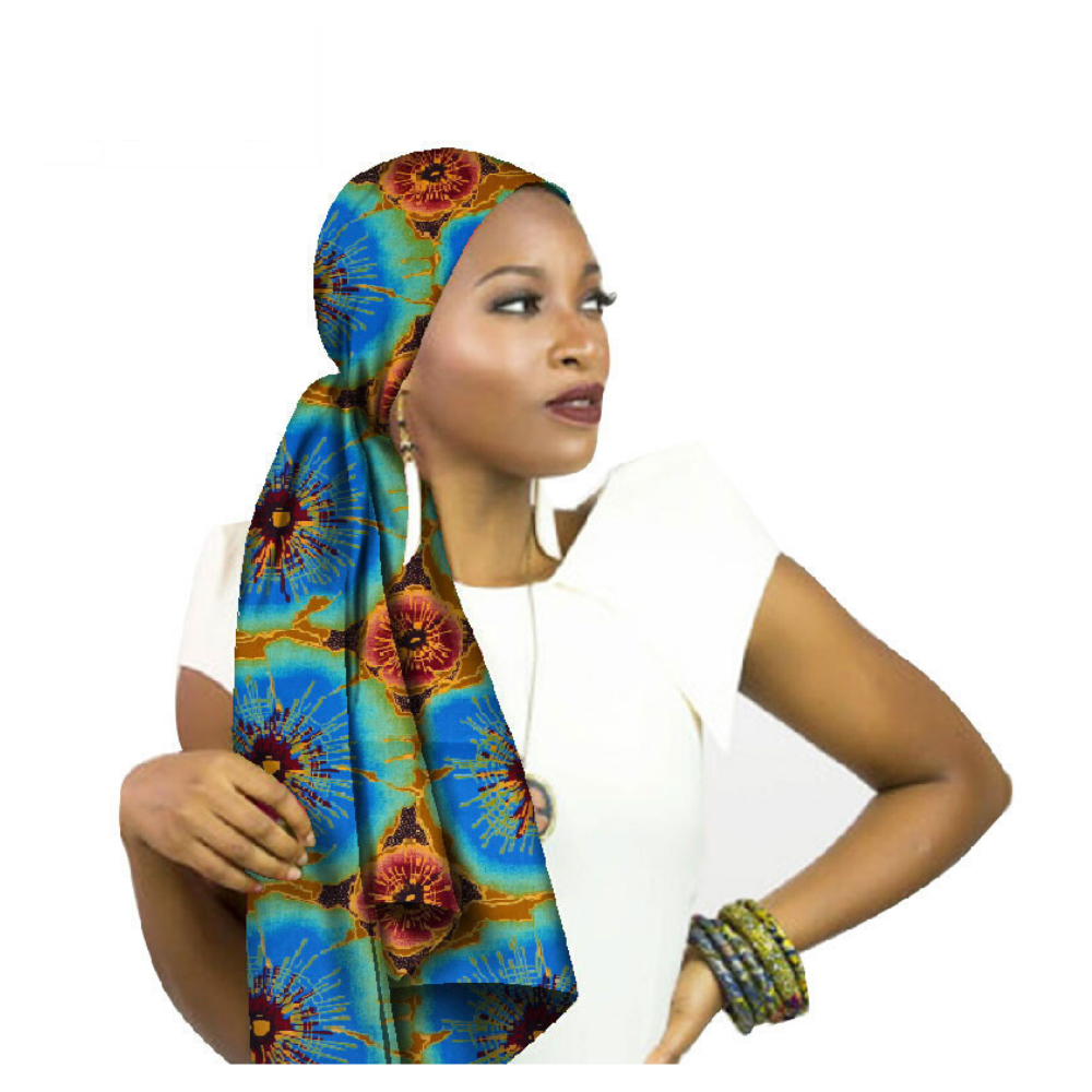 High-Quality African Print fabric Gele #20 - Alagema Fabrics & Accessories