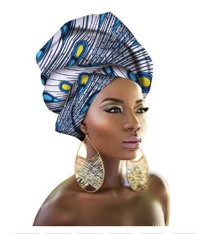 High-Quality African Print fabric Gele #70 - Alagema Fabrics & Accessories
