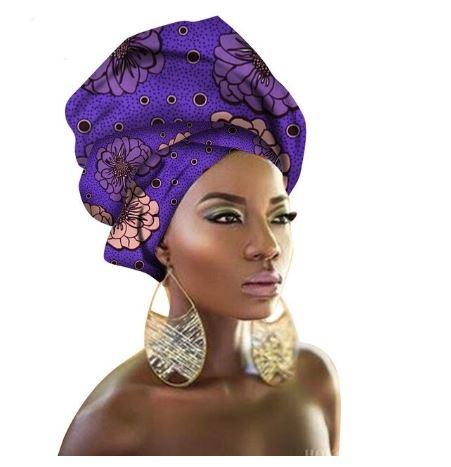 High-Quality African Print fabric Gele #56 - Alagema Fabrics & Accessories
