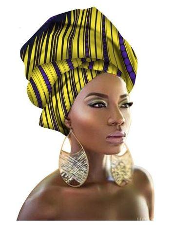 High-Quality African Print fabric Gele #62 - Alagema Fabrics & Accessories
