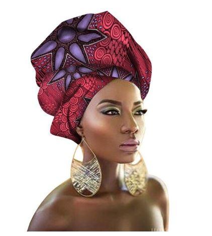 High-Quality African Print fabric Gele #59 - Alagema Fabrics & Accessories