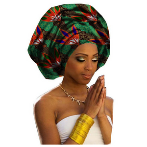 High-Quality African Print fabric Gele #29 - Alagema Fabrics & Accessories