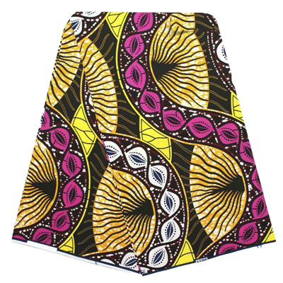 High Quailty 100% Cotton African Hollandais Wax Print Fabric #55 - Alagema Fabrics & Accessories