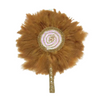 High-Quality Handmade Wedding Feather Hand Fan #18 - Alagema Fabrics & Accessories