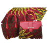 High Quality Six Yards African Wax Print Fabric with Matching Bag #11 - Alagema Fabrics & Accessories