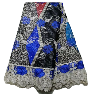 Polyester Ankara + Lace #12 - Alagema Fabrics & Accessories