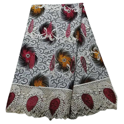 Polyester Ankara + Lace #15 - Alagema Fabrics & Accessories