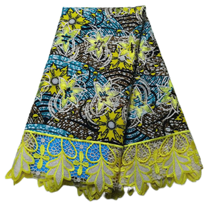 Polyester Ankara + Lace #14 - Alagema Fabrics & Accessories