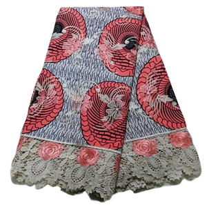Polyester Ankara + Lace #18 - Alagema Fabrics & Accessories