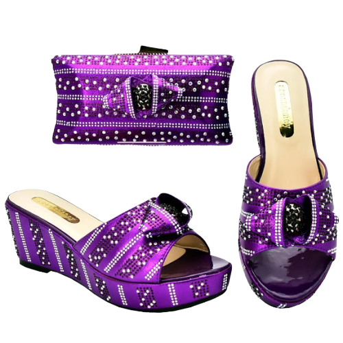 High-Quality Shoe & Handbag Set #31 - Alagema Fabrics & Accessories