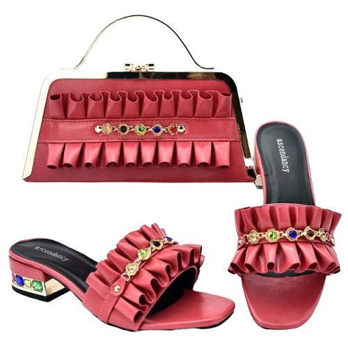 High-Quality Shoe & Handbag Set #28 - Alagema Fabrics & Accessories