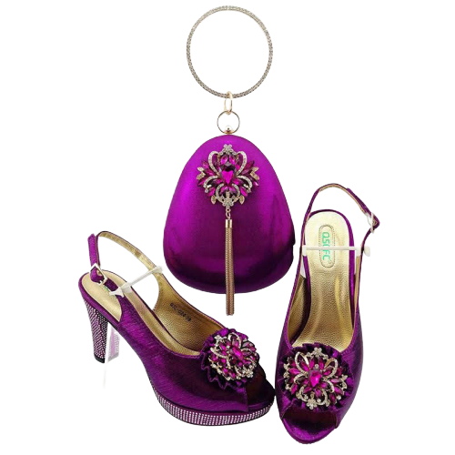 High-Quality Shoe & Handbag Set #47 - Alagema Fabrics & Accessories