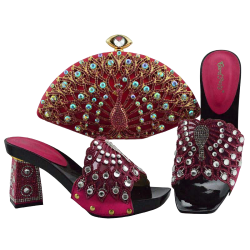 High-Quality Shoe & Handbag Set #67 - Alagema Fabrics & Accessories