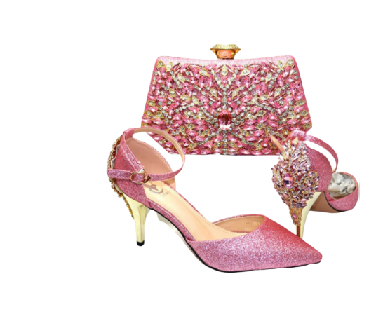 High-Quality Shoe & Handbag Set #55 - Alagema Fabrics & Accessories